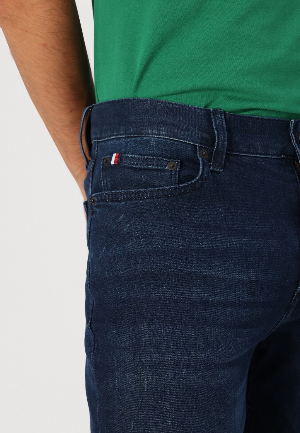 Джинсы облегающего кроя CORE BLEECKER Tommy Hilfiger, темно-синий деним — фото 3