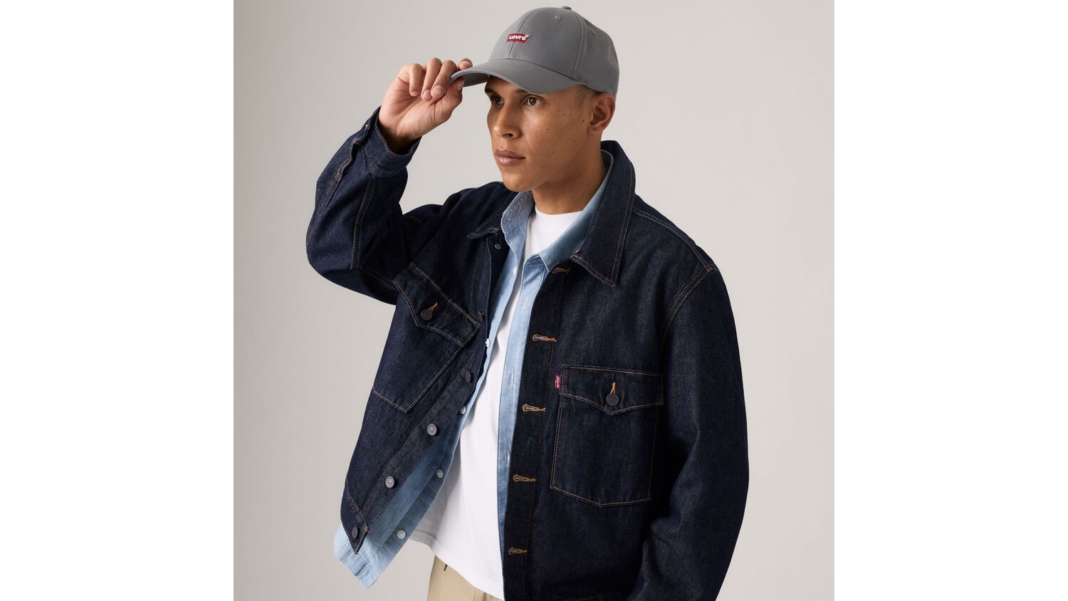 

Кепка Housemark Flexfit Levi's, Smoked Pearl - Grey