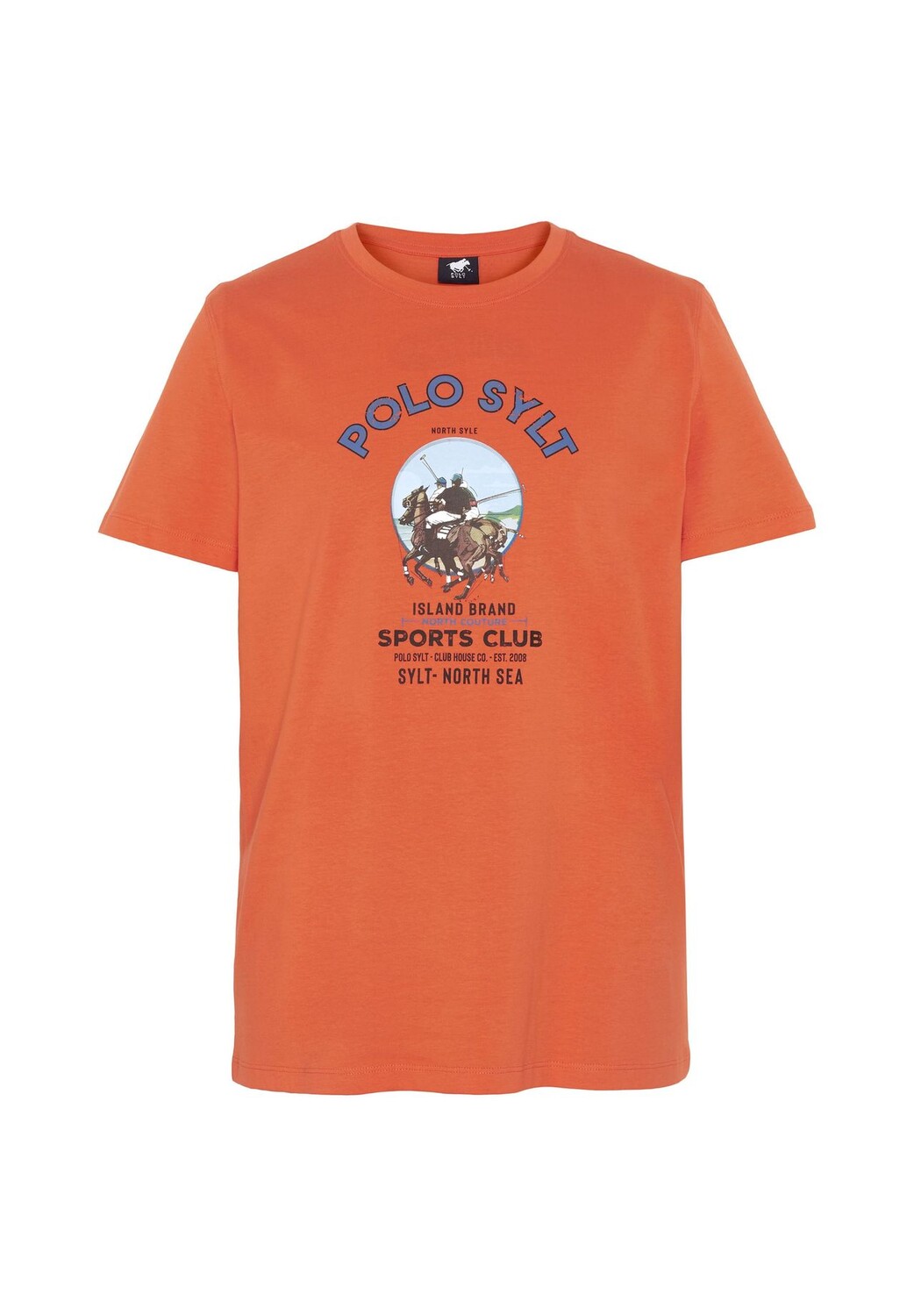 

Футболка с принтом Polosport POLO SYLT, цвет 17-1456 Tigerlily