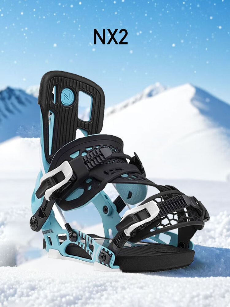 

Nidecker Быстросъемное крепление для мужского сноуборда, NX2 сине-черное, фиксированная головка, CYAN XL (44-47)