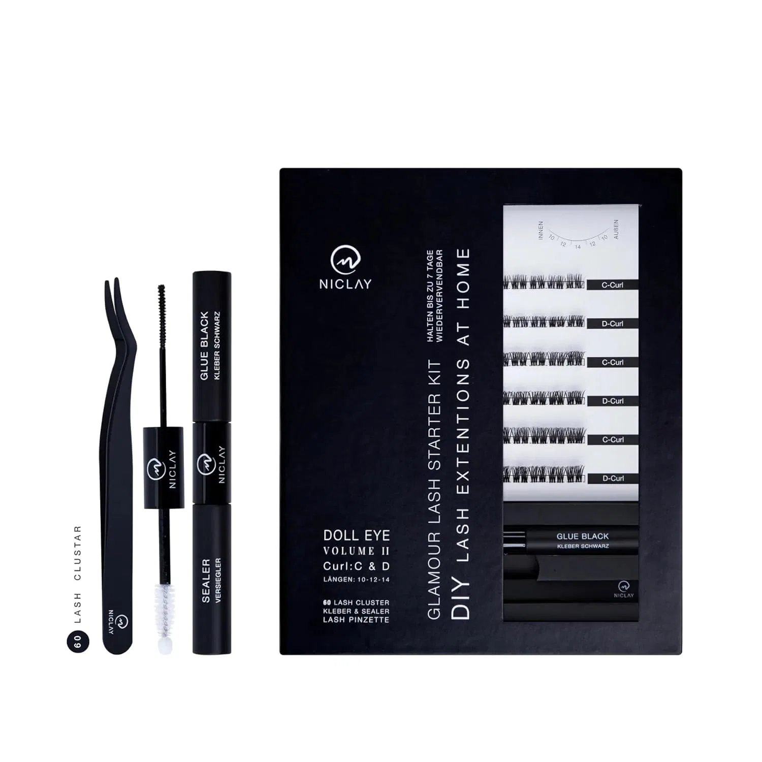 Набор для наращивания ресниц DIY Lash Starter Kit (N1690.2) Niclay