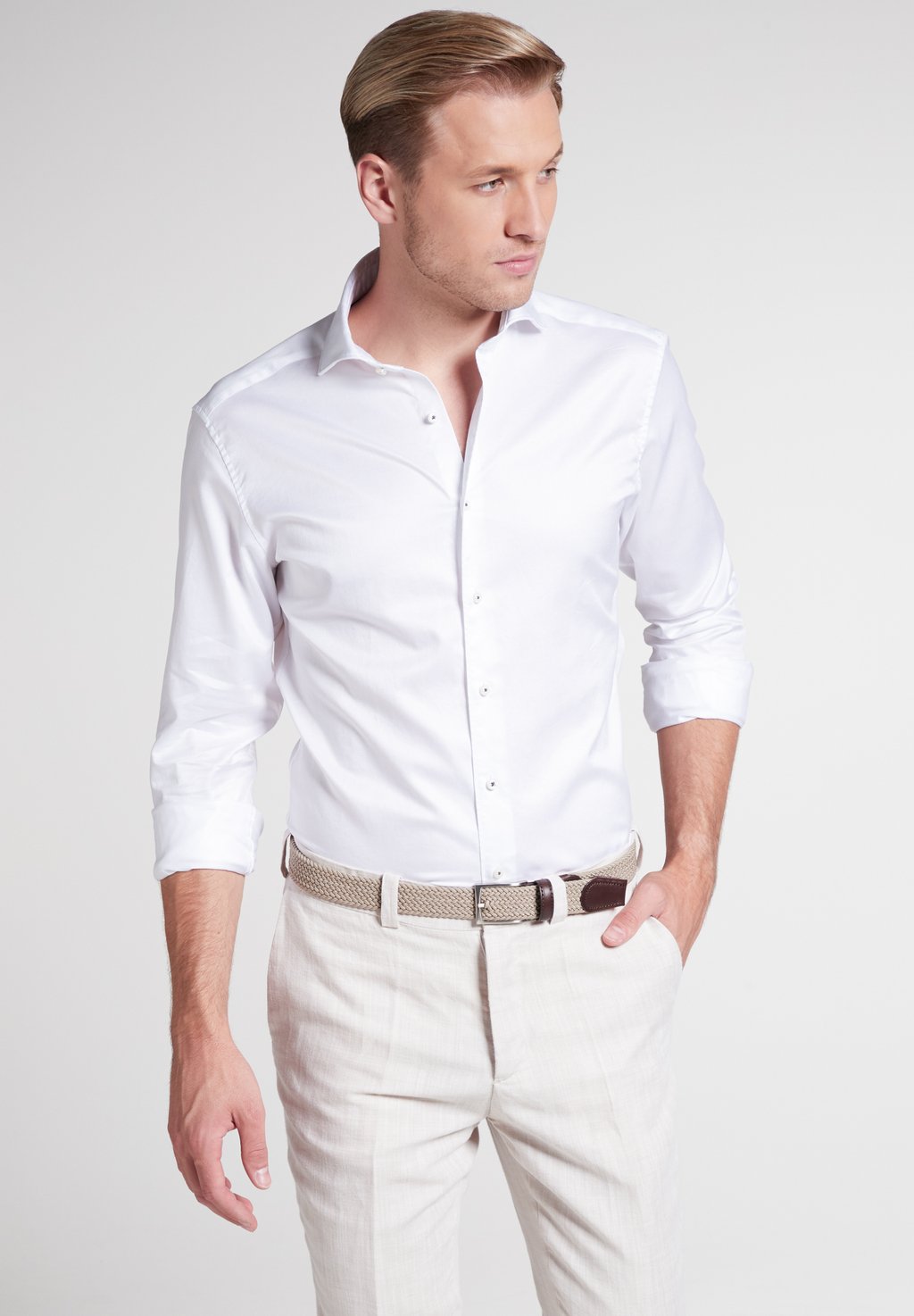 

Рубашка SOFT LUXURY SHIRT- SLIM FIT- BUSINESSHEMD Eterna, белый