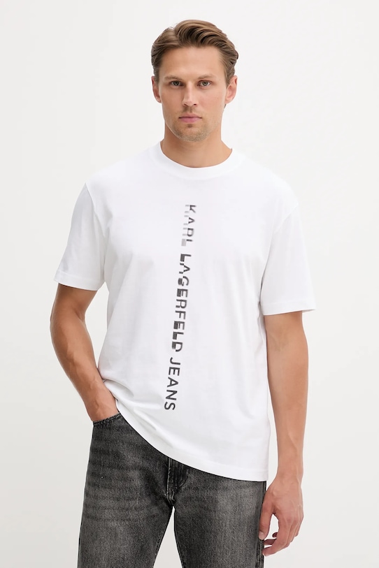 

Хлопковая футболка Karl Lagerfeld Jeans, белый