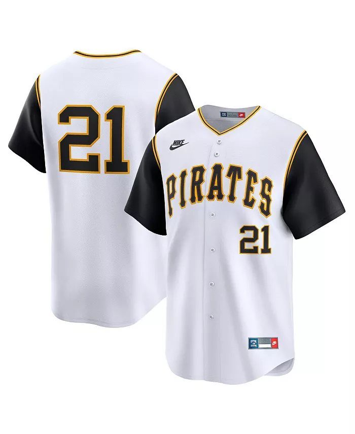 

Мужская белая бейсбольная майка Roberto Clemente Pittsburgh Pirates из коллекции Cooperstown Limited Edition Nike