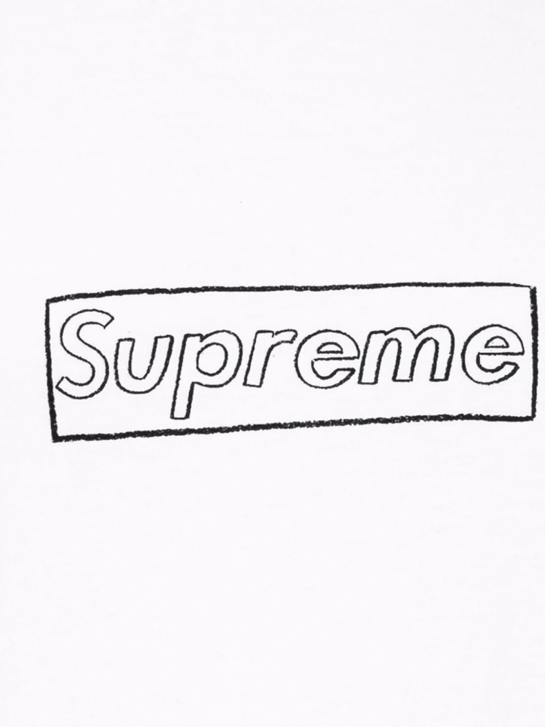 Supreme футболка с логотипом из коллаборации с Kaws, белый — фото 2