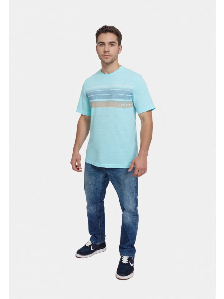 

Футболка бирюзового цвета Tom Tailor, Зеленый, Футболка бирюзового цвета Tom Tailor