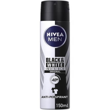 

NIVEA MEN Invisible for Black & White Оригинальный дезодорант 0% спирта аэрозольный спрей 150 мл