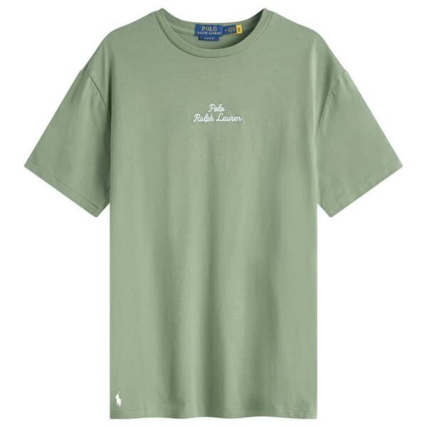 

Футболка с логотипом, вышитым цепочкой Polo Ralph Lauren, зеленый