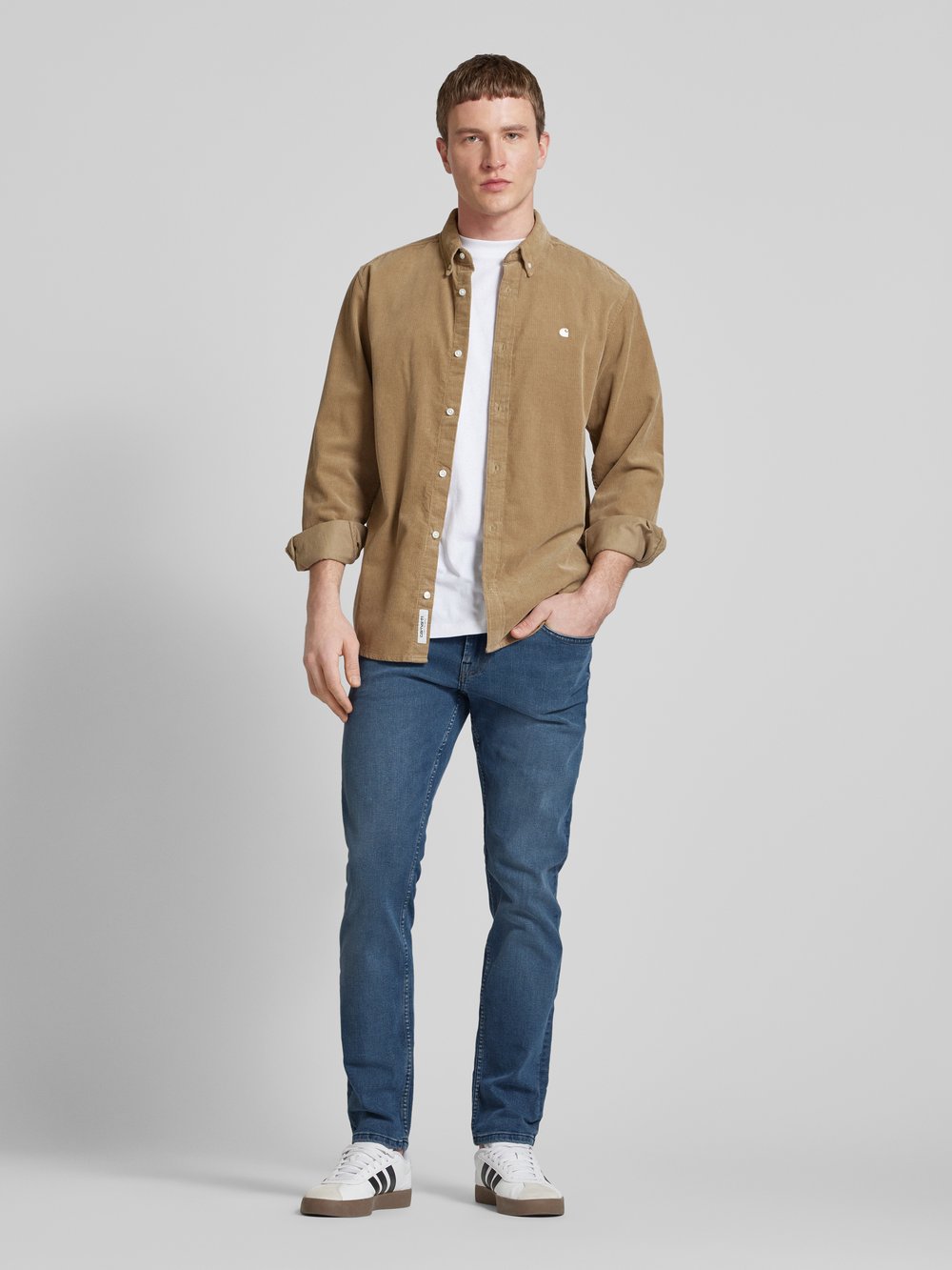 

Джинсы Slim fit с нашивкой-лейблом, модель 'Loom' Only & Sons