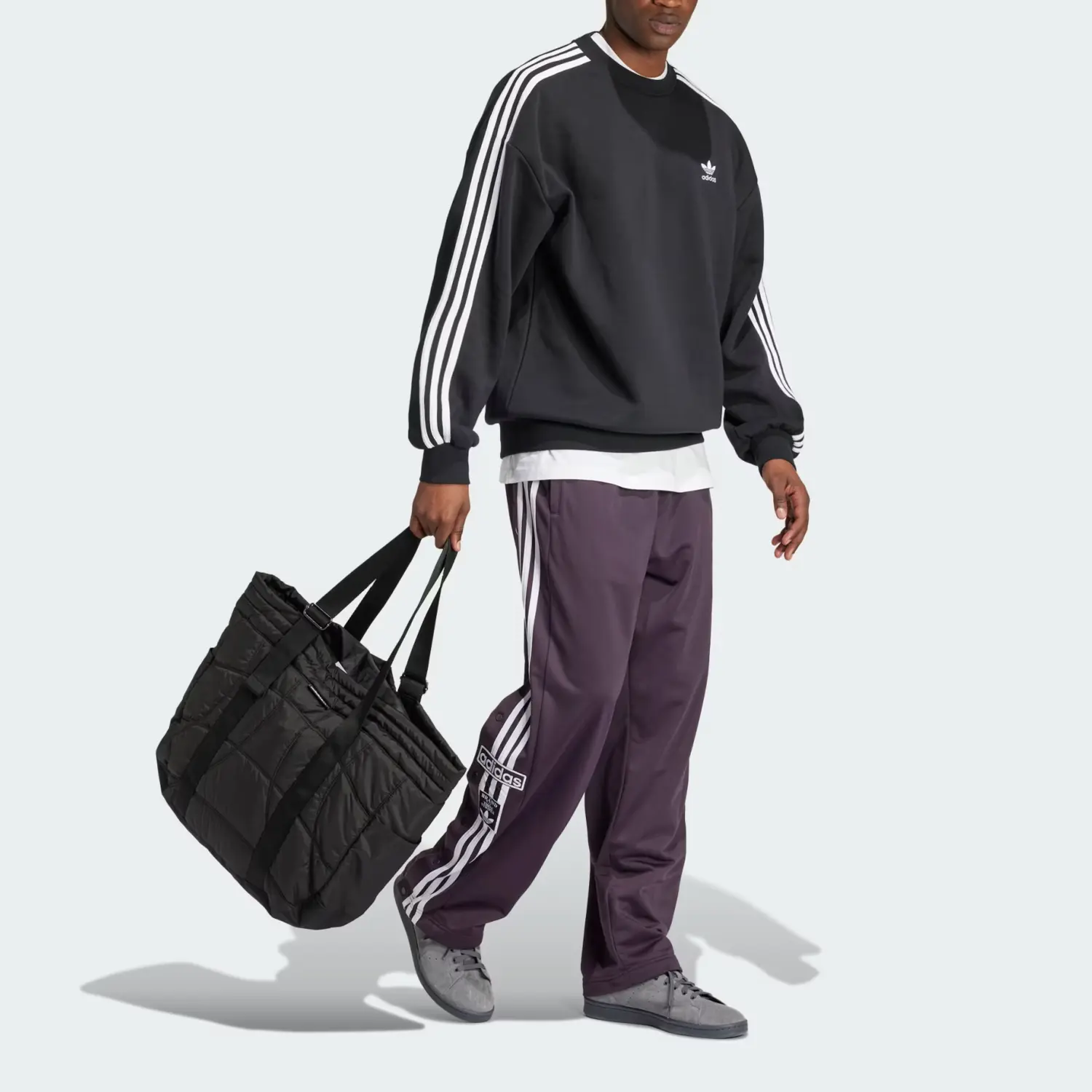 Толстовка мужская Adicolor черная Adidas Originals, черный — фото 4