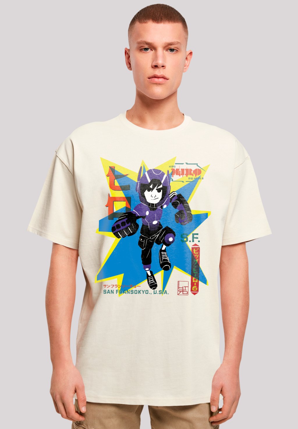 

Футболка с принтом BIG HERO 6 HIRO MANGA F4NT4STIC, песочный