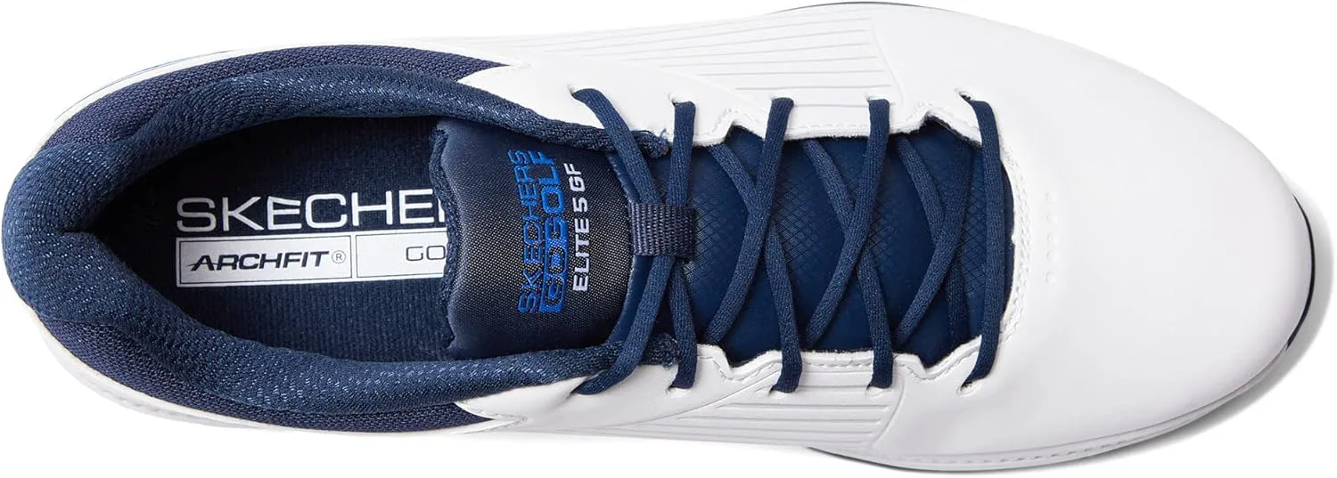 Мужские водонепроницаемые гольф-туфли Skechers Elite 5 Arch Fit, белый/синий — фото 3