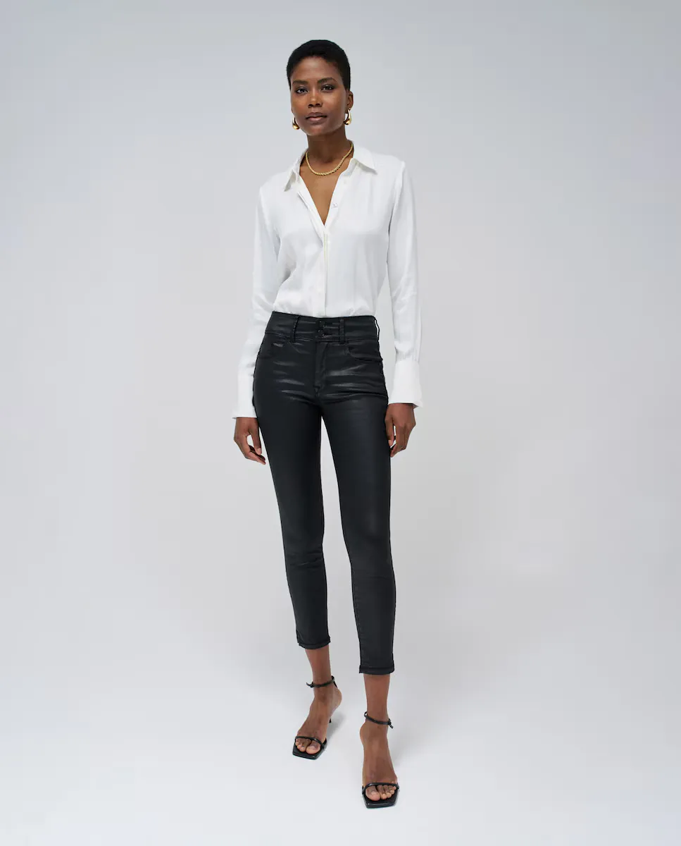 

Укороченные узкие брюки с завышенной талией Women's Secret Salsa Jeans, черный