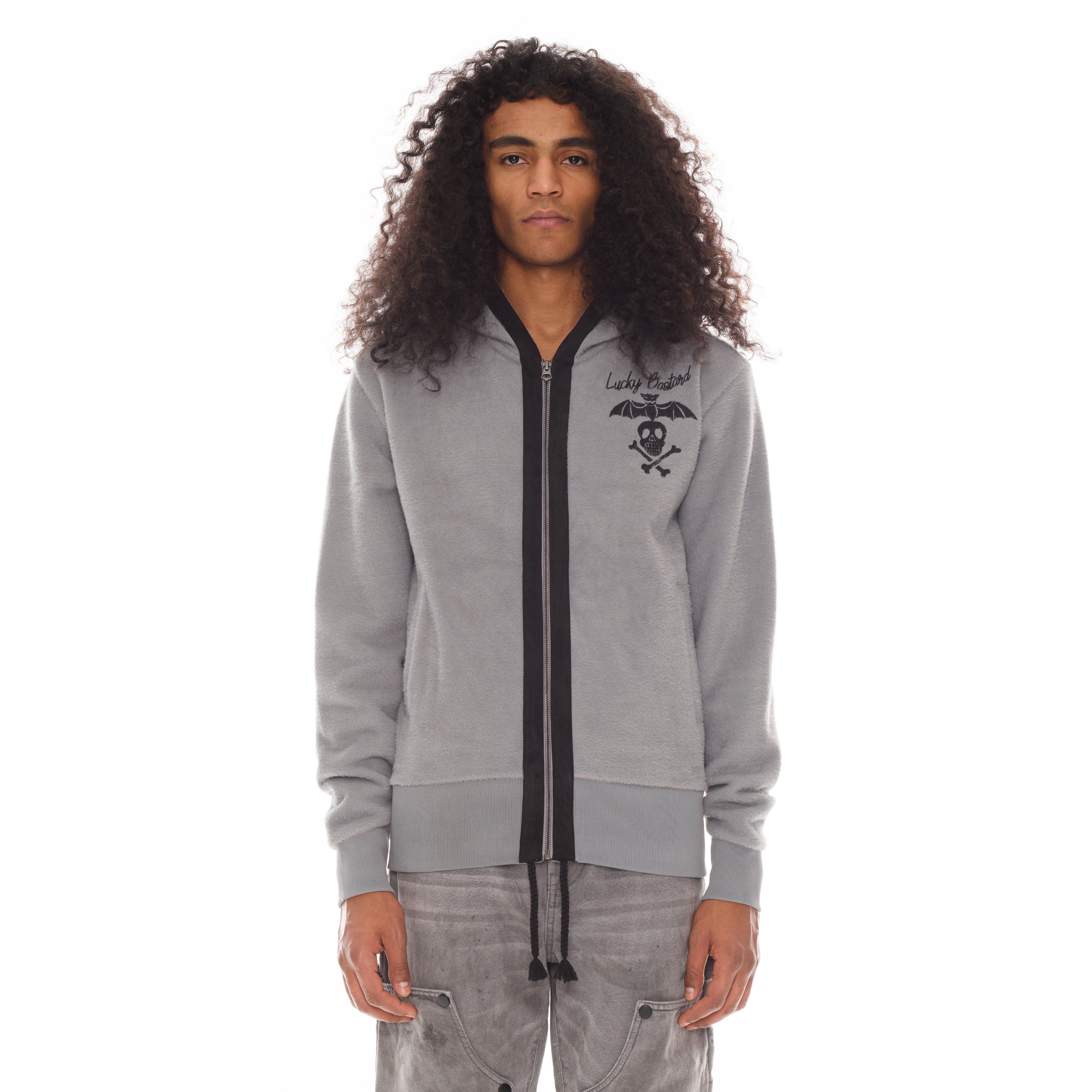 

Толстовка Lucky Bastard Zip в цвете Heather Grey Cult of Individuality