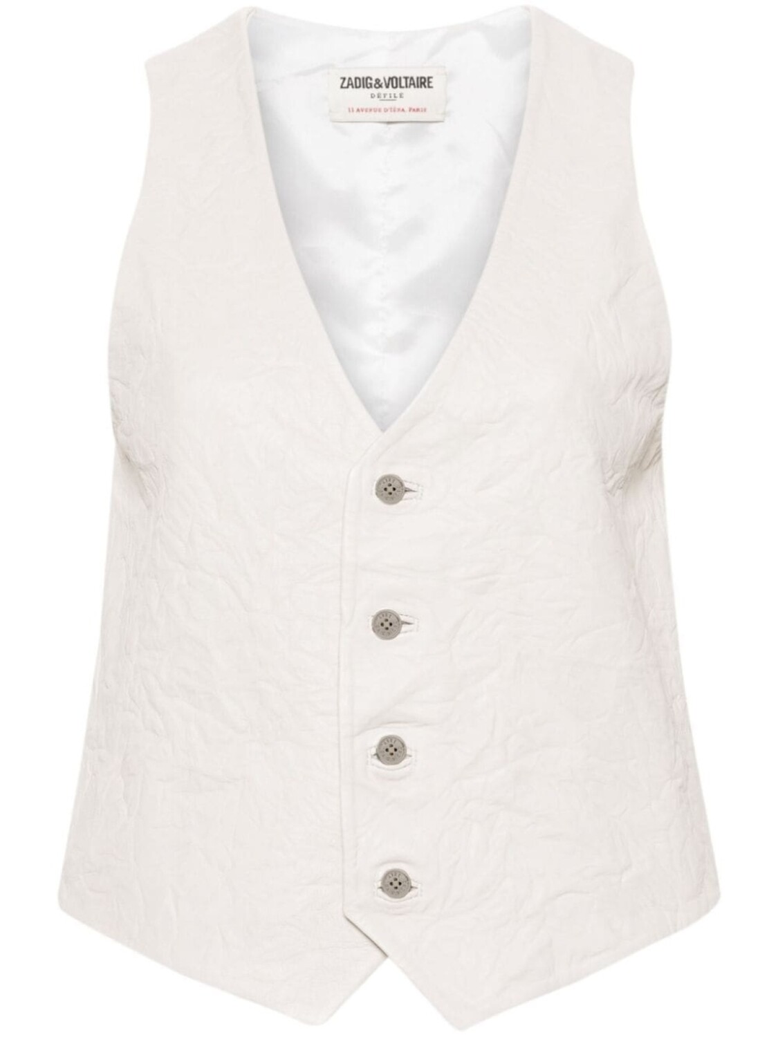 

Zadig&Voltaire жилет Emilie с жатым эффектом, нейтральный цвет