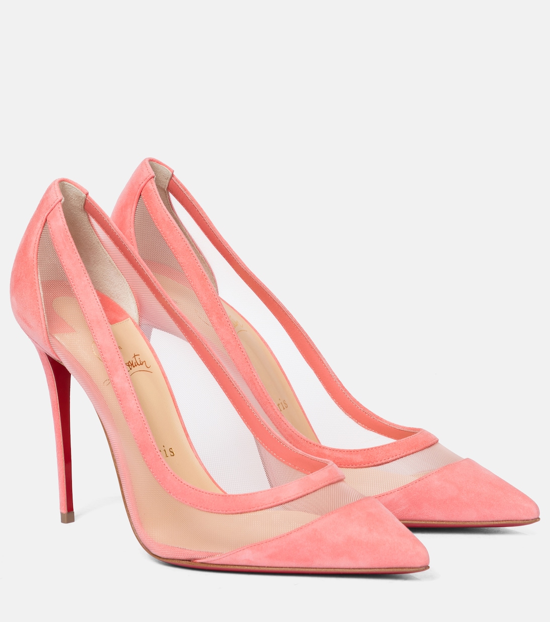 Galativi 100 лодочки из сетки с замшевой отделкой Christian Louboutin, Version Operette