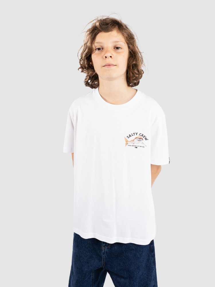 Футболка Salty Crew Lurking Kids T-Shirt, white — фото 3