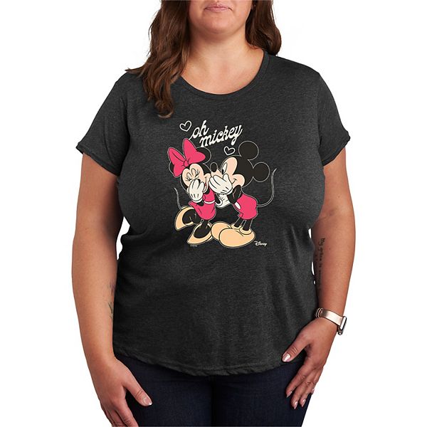 

Футболка Plus size с принтом Mickey & Minnie Mouse Oh Mickey Disney, Heather Charcoal, Черный, Футболка Plus size с принтом Mickey & Minnie Mouse Oh Mickey Disney, Heather Charcoal