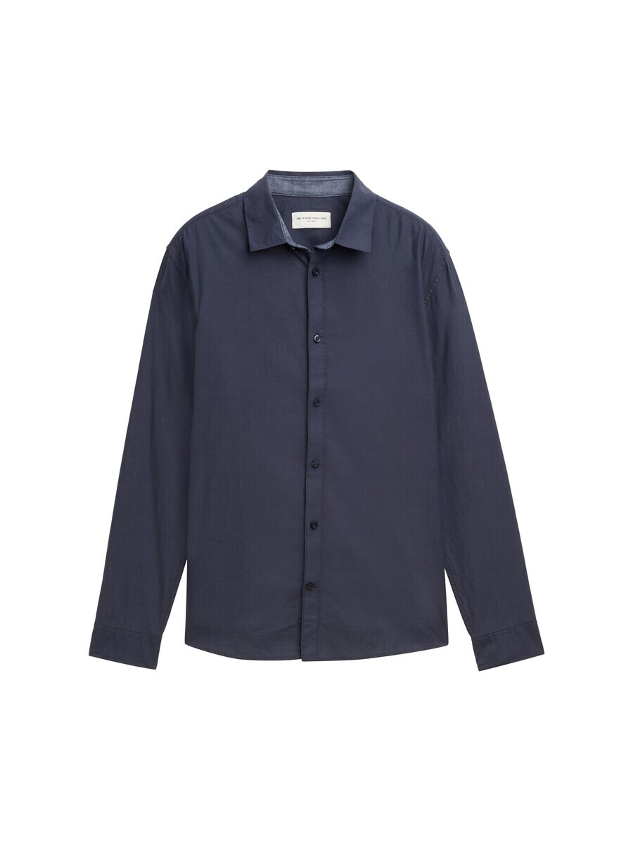 

Повседневная рубашка TOM TAILOR Regular fit Button Up Shirt, темно-синий