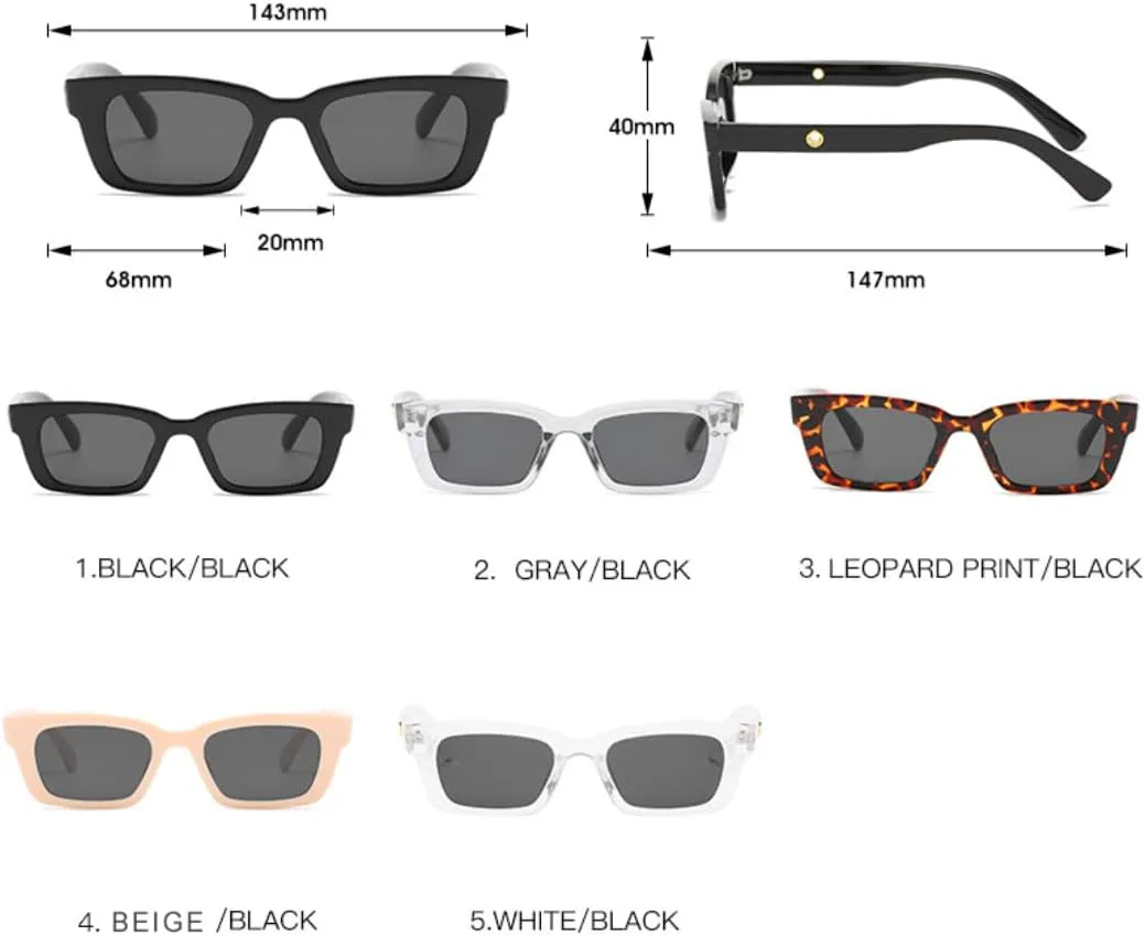 

Солнцезащитные очки с защитой UV400 | Маленькая оправа, линзы конфетного цвета | Для женщин и мужчин, для занятий спортом на открытом воздухе и вождения DSVIGF, 05