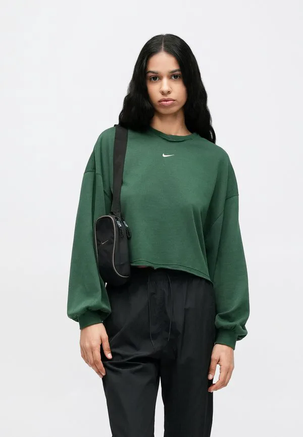 Толстовка chill crew Nike Sportswear, Fir/Sail — фото 4
