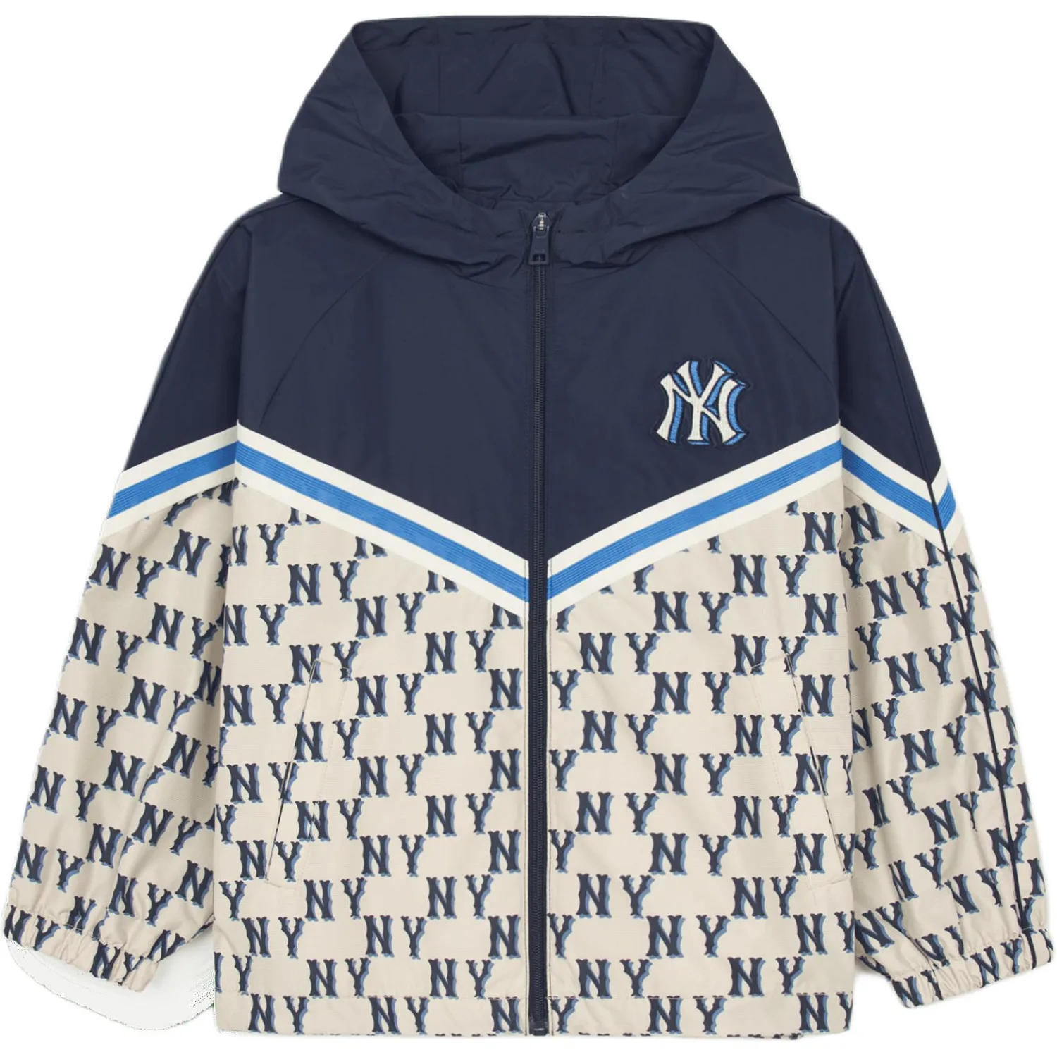 MLB KIDS Куртка Monotive бежево-голубая для детей 3-7 лет
