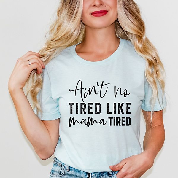 

Футболка с коротким рукавом Ain't no tired like mama tired Simply Sage Market, Ice Blue, Зеленый, Футболка с коротким рукавом Ain't no tired like mama tired Simply Sage Market, Ice Blue