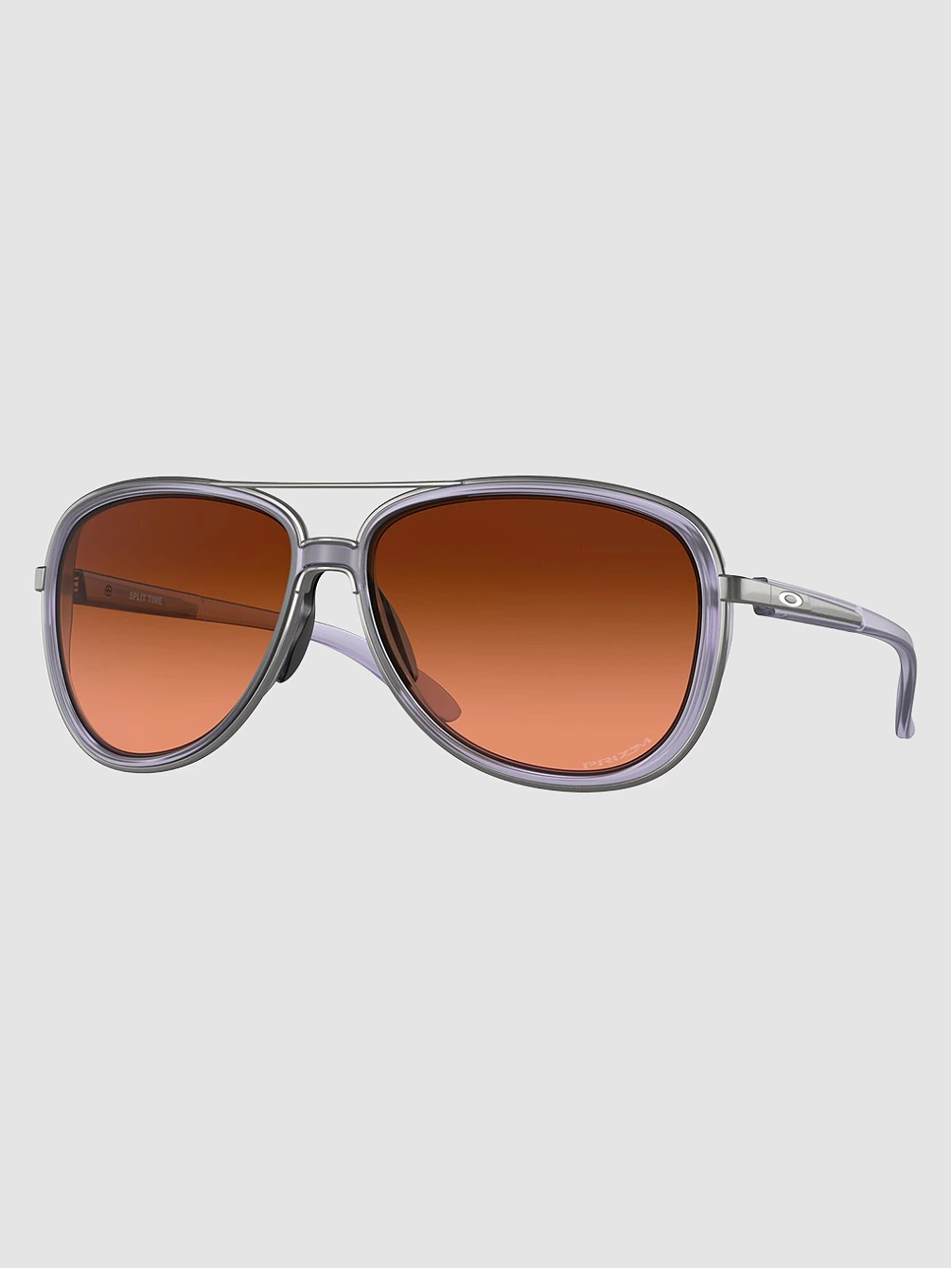 

Матовые транс-сиреневые солнцезащитные очки Split Time Oakley, коричневый