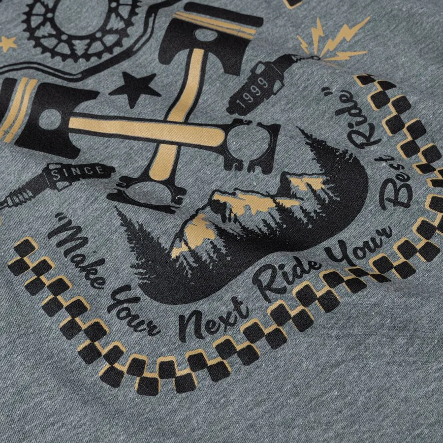 Молодежная футболка PNW USA Motosport, Athletic Heather — фото 3