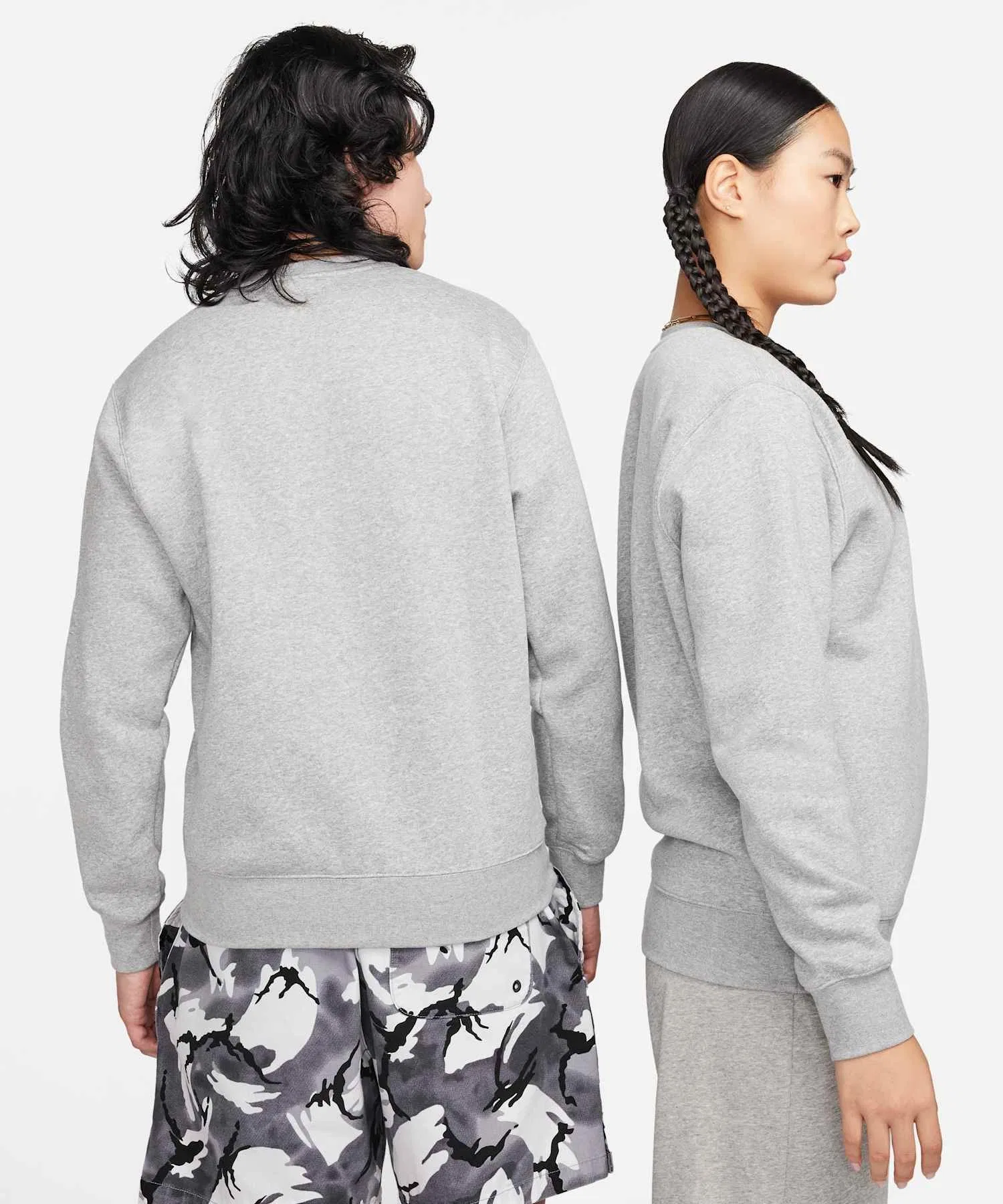 《В наличии комплект》 Флисовая толстовка Nike Sportswear Club (с мягкой подкладкой) / Флисовая толстовка Nike Sportswear Club BV2663-063 темно-серый меланж — фото 2