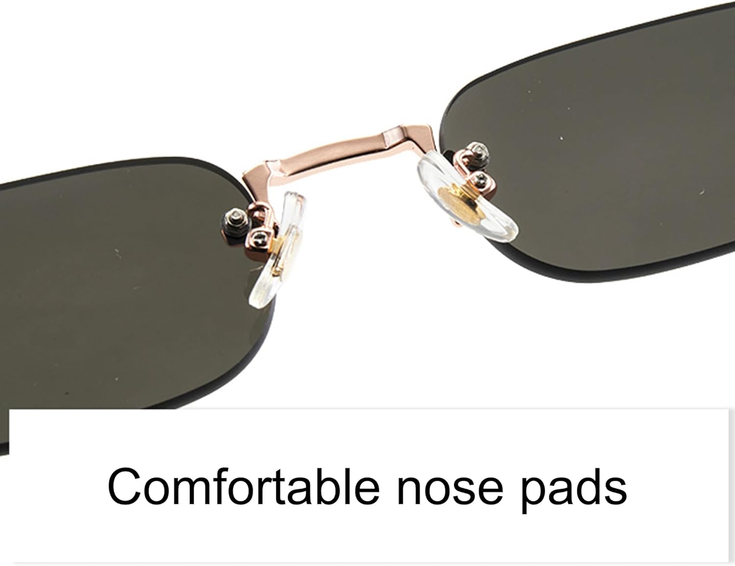 

bullabulling Модные маленькие солнцезащитные очки без оправы для женщин и мужчин в стиле ретро Y2K, узкие прямоугольные солнцезащитные очки, металлические очки для женщин, Purple