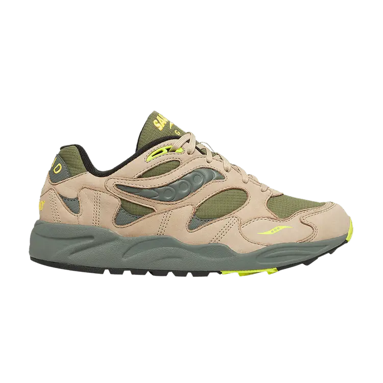 

Кроссовки Saucony Grid Shadow 2 Premium Avocado Beige, зеленый