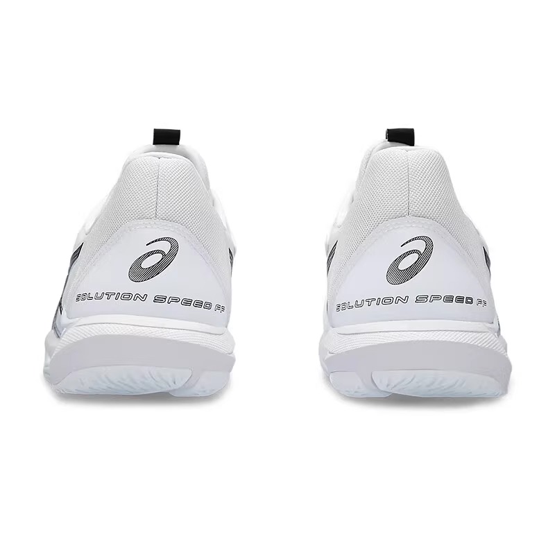 ASICS Скоростные теннисные кроссовки Solution Speed FF 3 мужские износостойкие нескользящие дышащие низкие белые черные бело-черные, цвет White/Black — фото 4