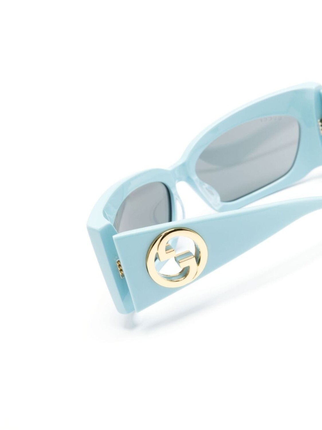 Gucci Eyewear солнцезащитные очки в квадратной оправе, синий — фото 2