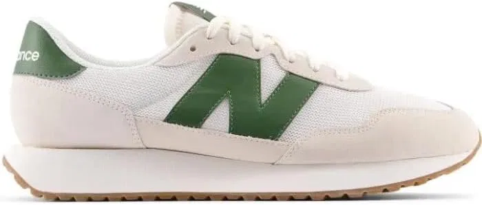 Кроссовки New Balance Men's 237, White Dark Alpine Green — фото 2