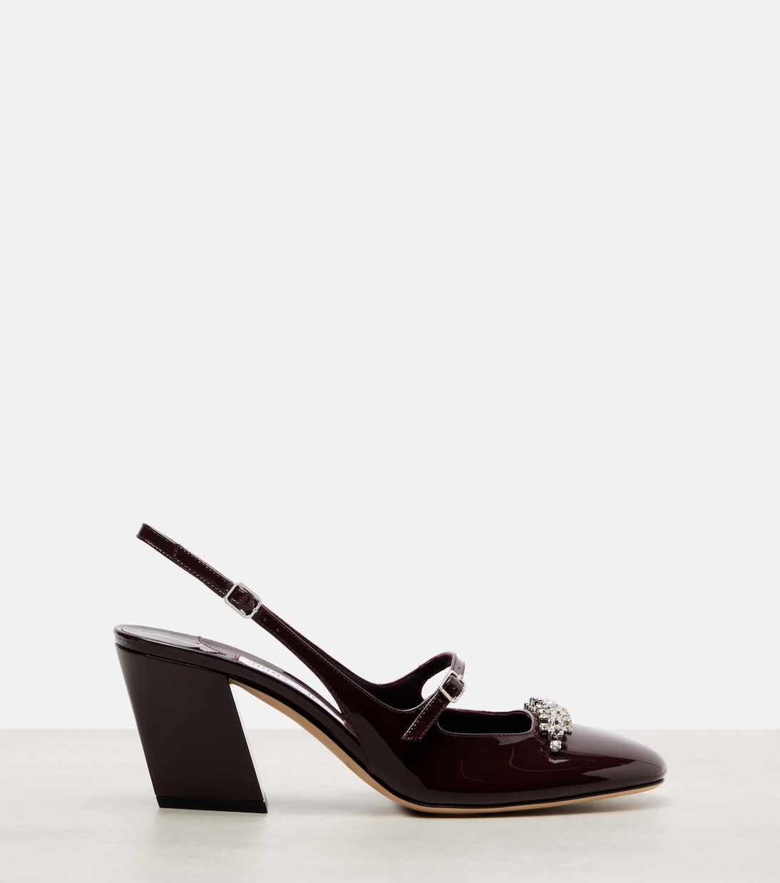 Белинда 70 лакированные туфли-лодочки на ремешке Jimmy Choo, Deep Merlo — фото 4