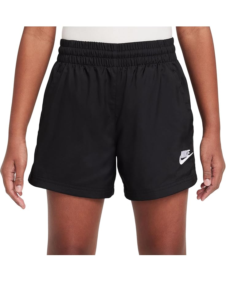 

Шорты Nike Kids Sportswear Club 4.5" Woven Shorts, черный/белый