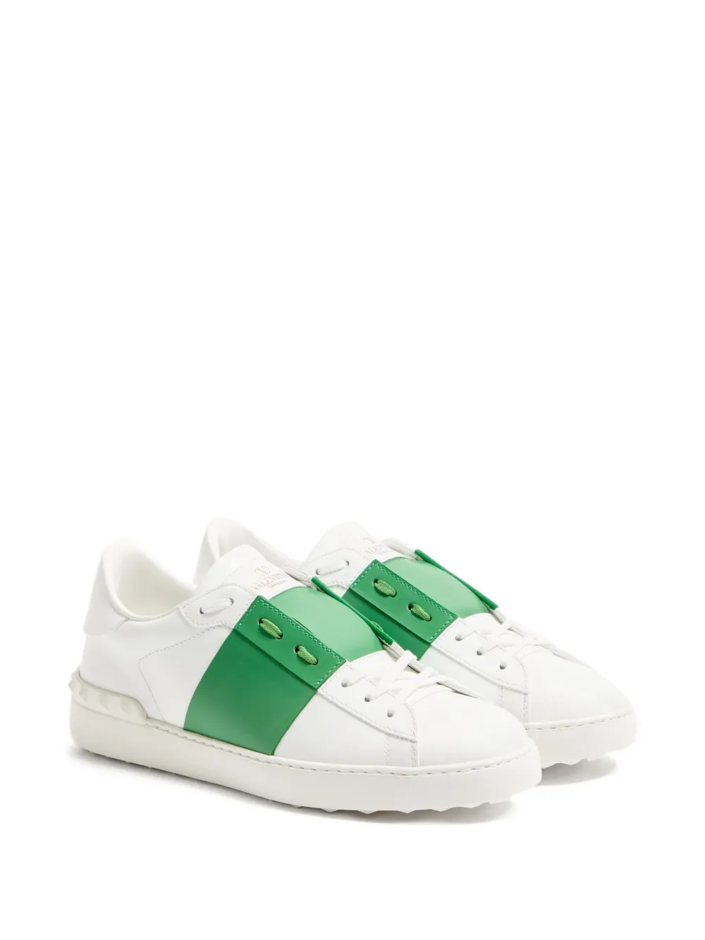 Кроссовки из телячьей кожи с открытым носком VALENTINO GARAVANI, белый — фото 2