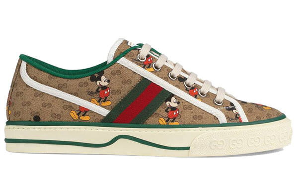 Кроссовки disney x tennis 1977 'mickey mouse' Gucci, коричневый — фото 2