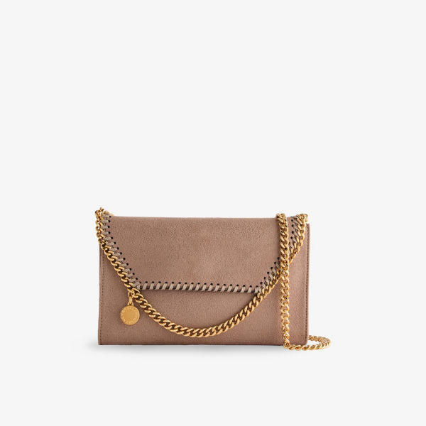 

Кошелек Stella Mccartney Falabella с цепочкой, бежево-розовый