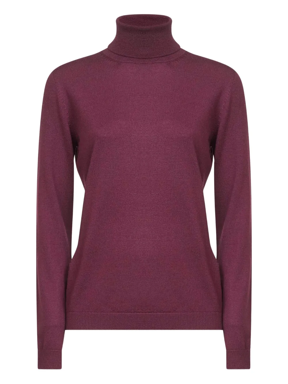 

Водолазка из трикотажа в рубчик Blanca Vita, фиолетовый