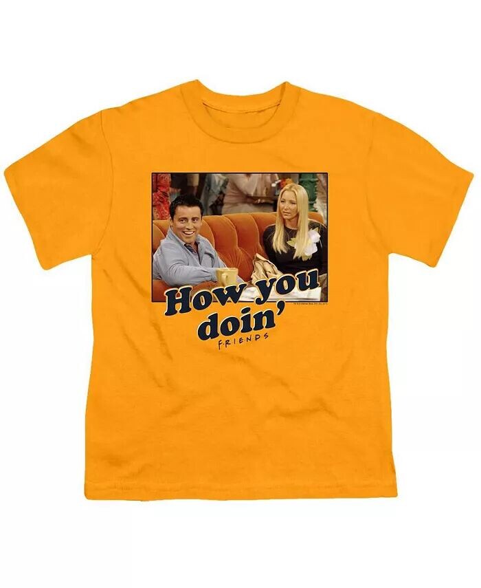 

Футболка с коротким рукавом для мальчиков How You Doin Friends, золотой