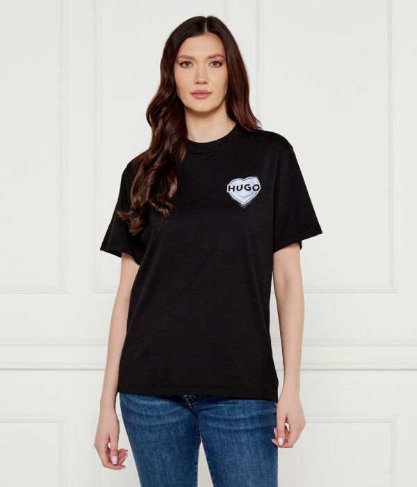 

Футболка винтажная tee_14 Relaxed fit Hugo, черный