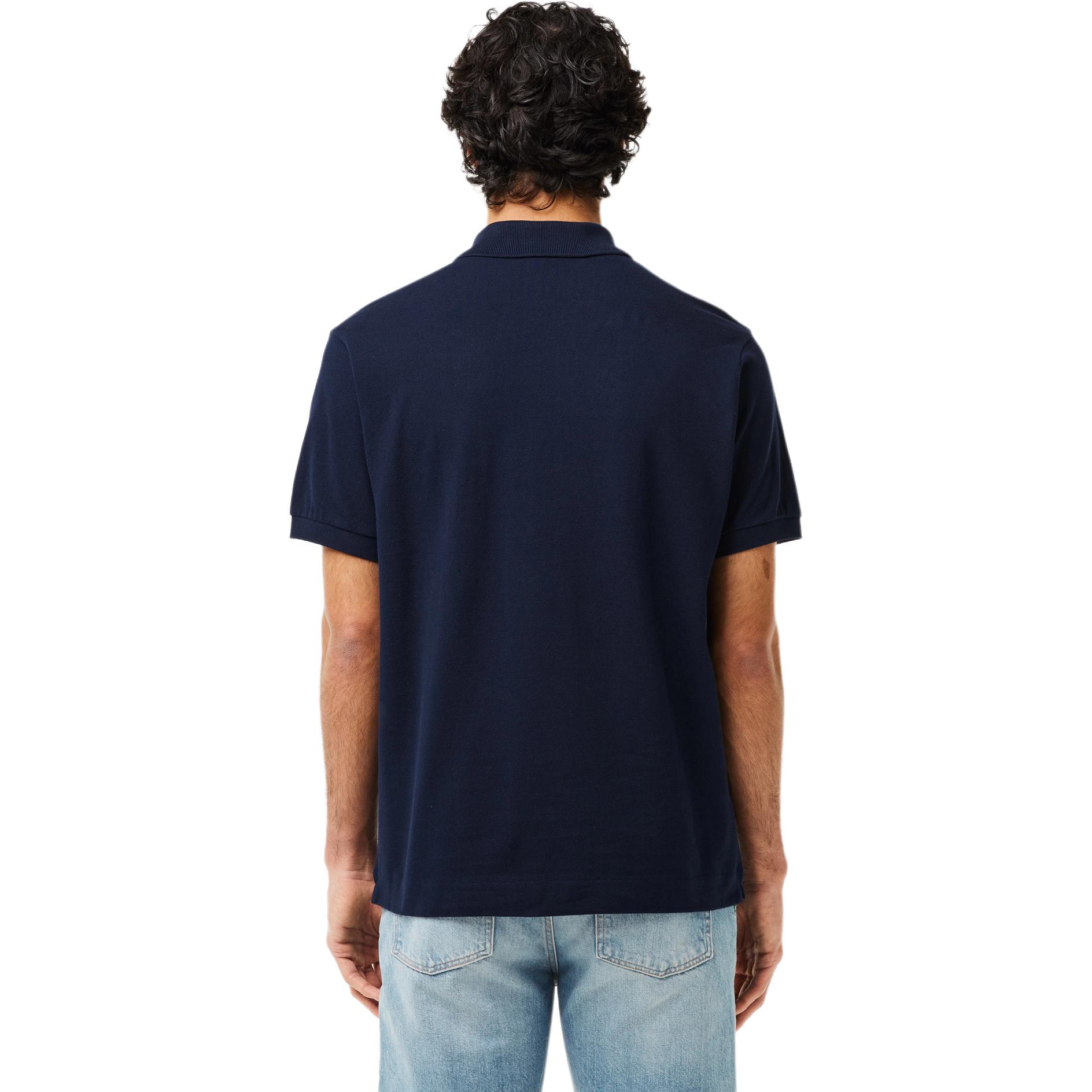 Футболка поло мужская морской синий LACOSTE — фото 4