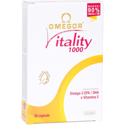 

Omegor Vitality 1000 Капсулы с Омега-3, ЭПК, ДГК и витамином Е 30 Капсулы