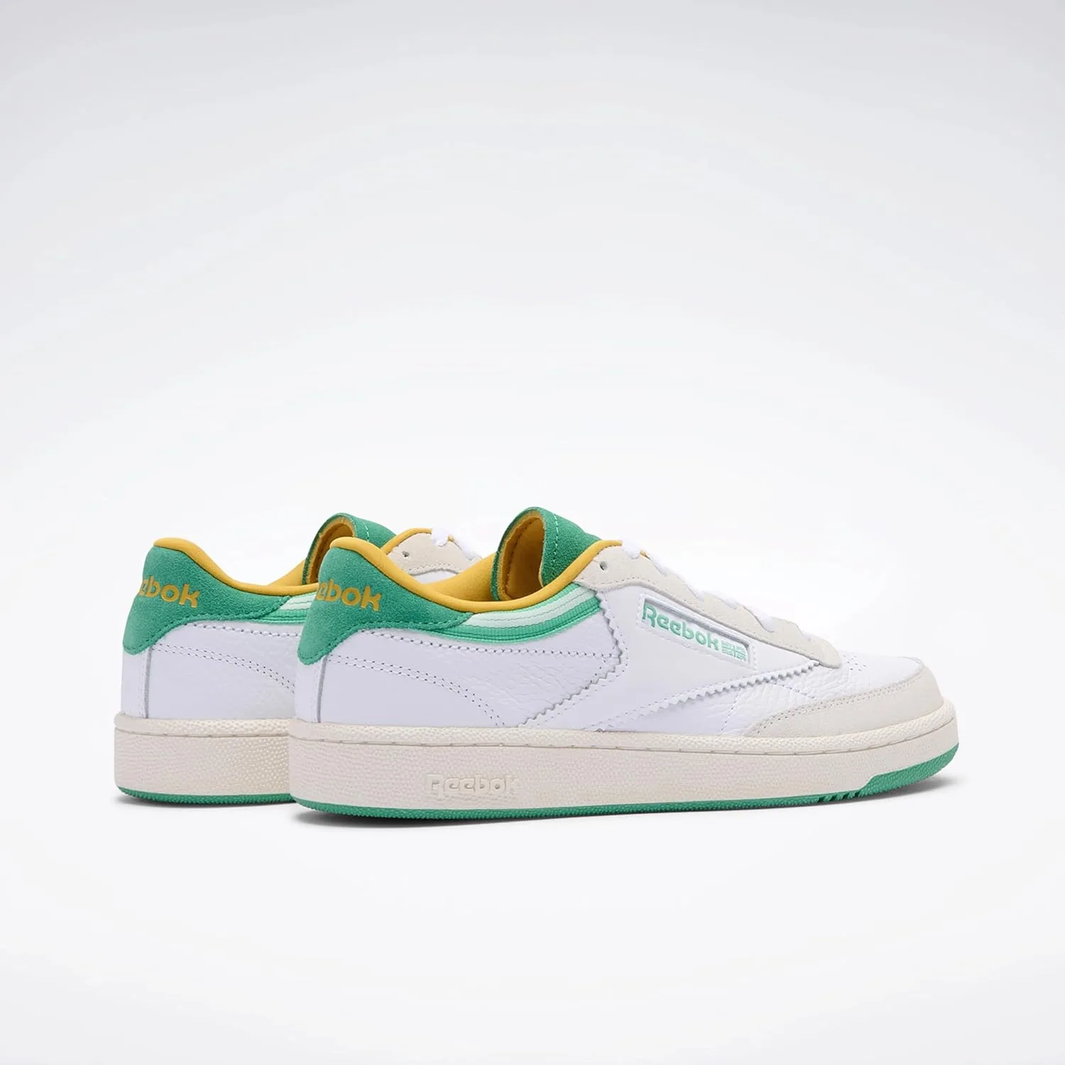 Кроссовки Reebok Unisex Glide Ripple Clip, белый/зеленый — фото 4