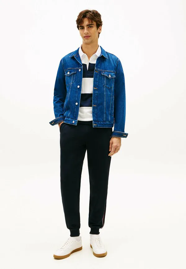 Спортивные брюки с манжетами в виде полосок по всему миру Tommy Hilfiger, Navy Blue — фото 2