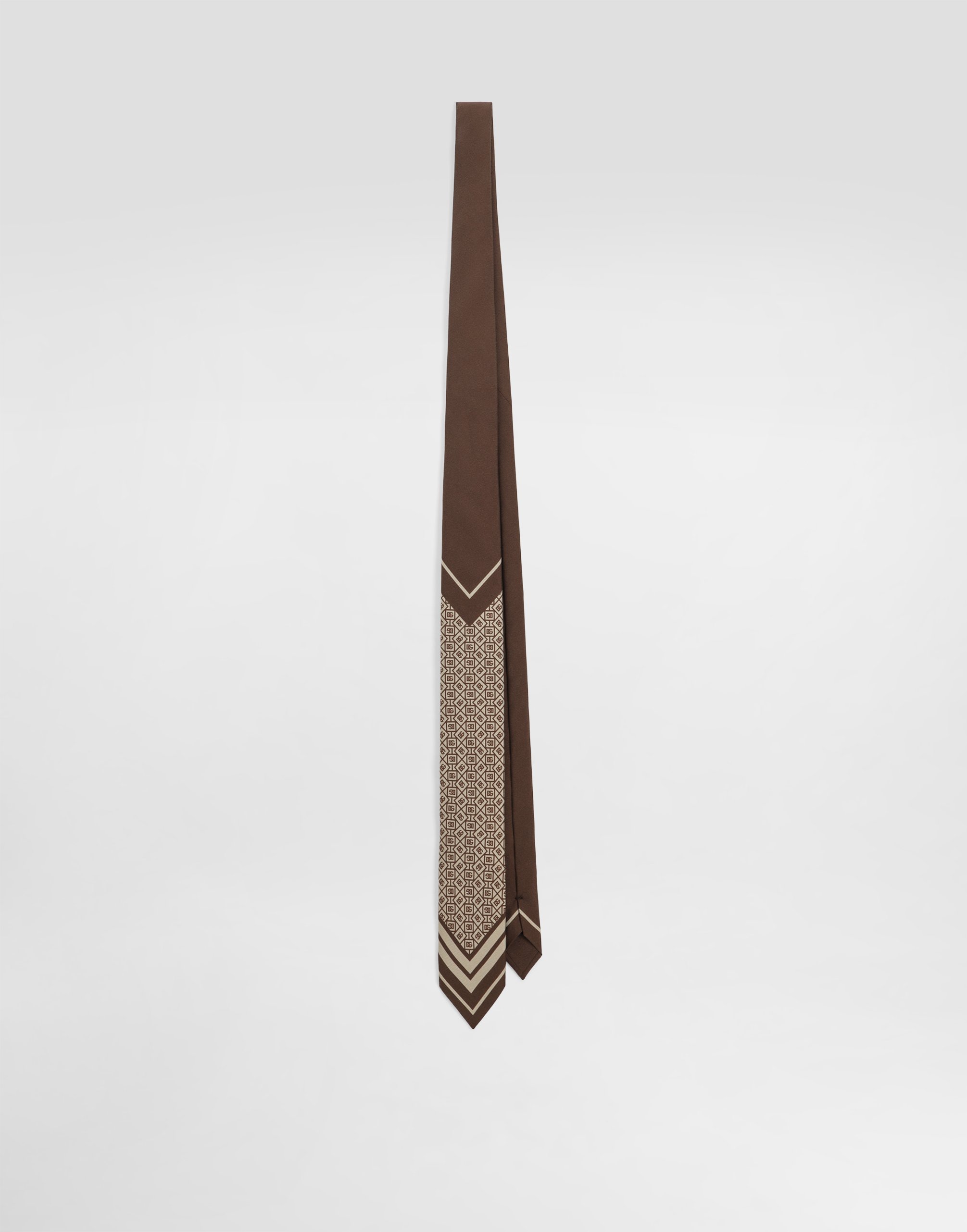 

Микро-дизайн и принт из саржи с логотипом Dolce & Gabbana, мультиколор