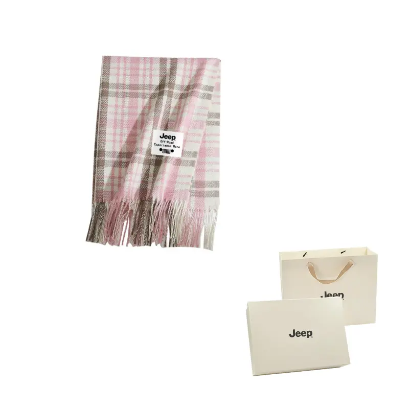 

Шарф из искусственного кашемира Unisex Jeep, светло-розовый