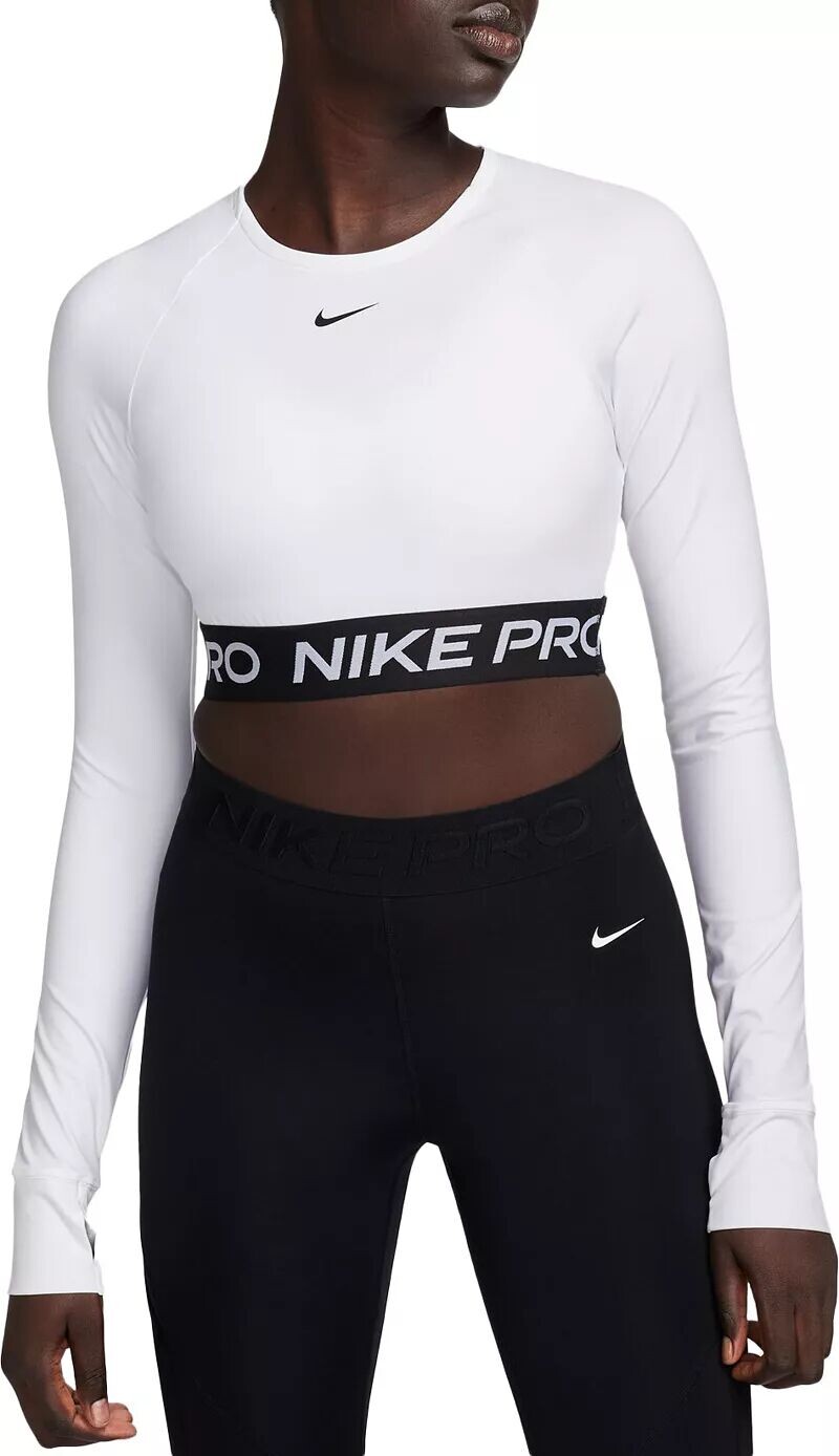 

Женская футболка с длинными рукавами Nike Pro 365 Dri-FIT, белый